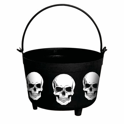 Czarne kościotrupy na Halloween