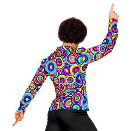 Bluza męska Disco 70S Blue Bubbles