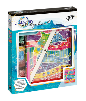 Delfin malowany diamentem