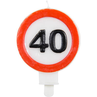 Znak drogowy Candle 40 Years
