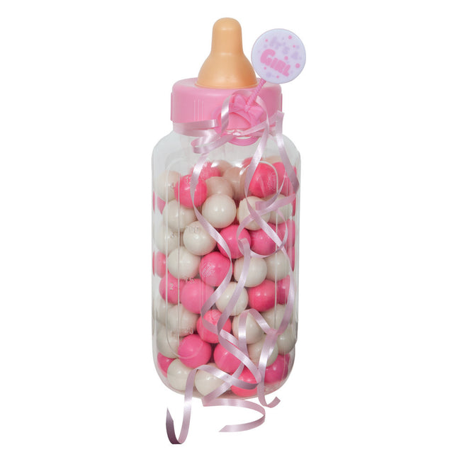 Butelka dla niemowląt różowa 28 cm
