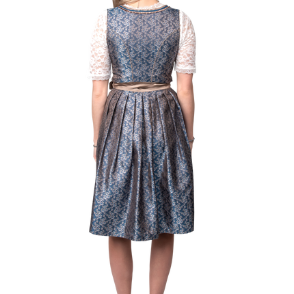 Biało-niebieska sukienka Dirndl Oktoberfest Pink Ladies