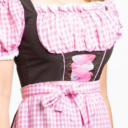 Dirndl Dress Oktoberfest Long Pink