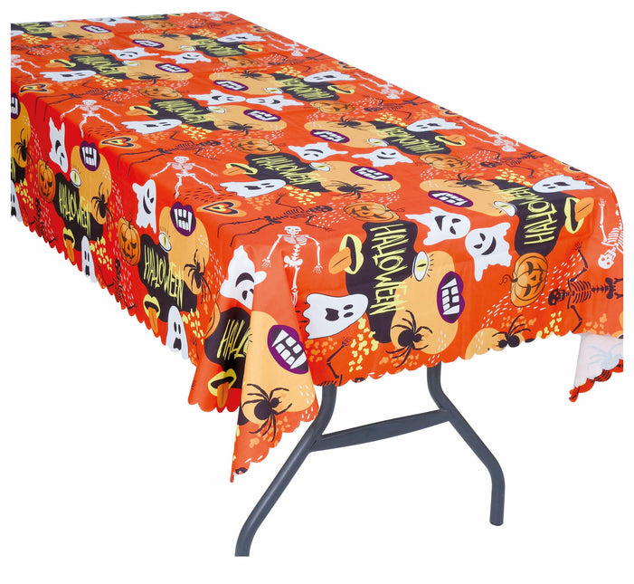 Pomarańczowy obrus na Halloween Duchy 1.77m