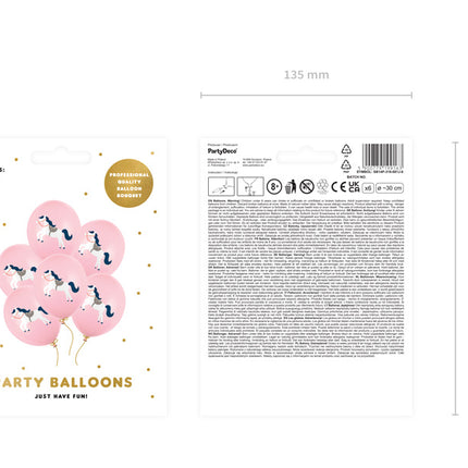 Balony konie 30cm 6szt