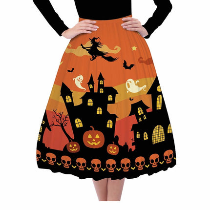 Pomarańczowa spódnica na Halloween