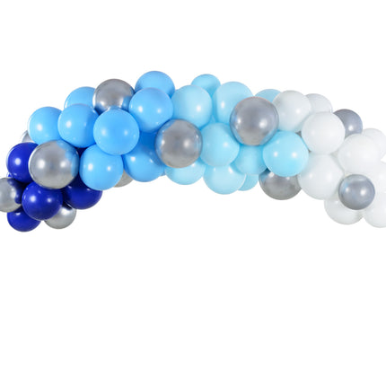 Łuk balonowy zestaw domowy niebieski 2m