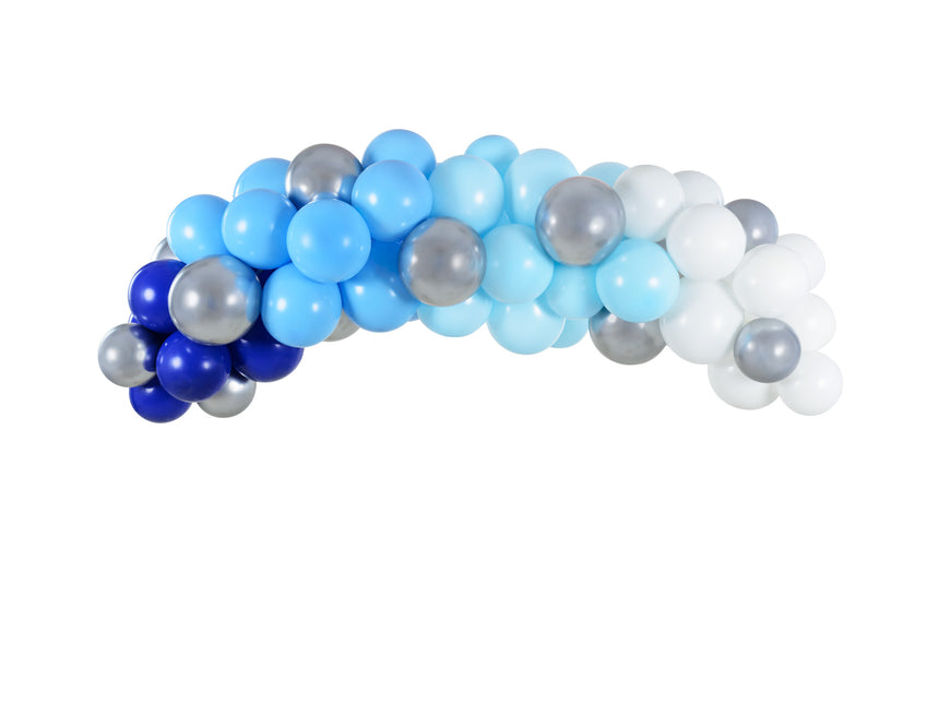 Łuk balonowy zestaw domowy niebieski 2m