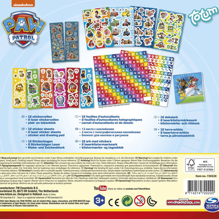 Duży zestaw naklejek Paw Patrol