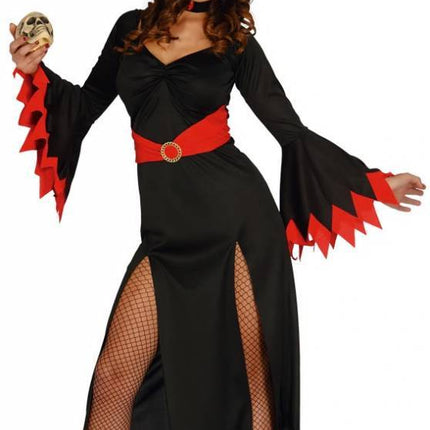 Kostium damski na Halloween Czarownica czerwony