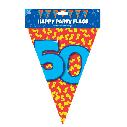 Flagline 50 Years Coloured 10m
