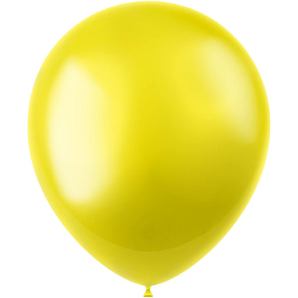 Żółte balony Metallic Zesty Yellow 33cm 10szt