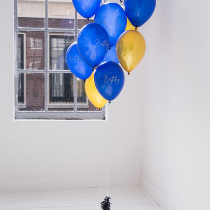 Balony urodzinowe niebieskie 30cm 12szt