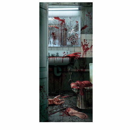 Plakat na drzwi Halloween Kończyny 1,8 m