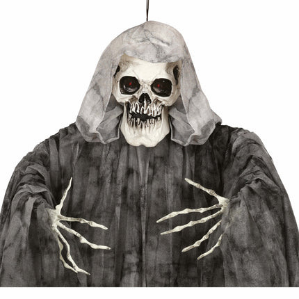 Dekoracja wisząca na Halloween Szkielet ze światłem 1,7 m