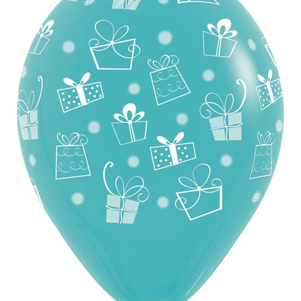 Balony Prezenty Mix 30cm 12szt