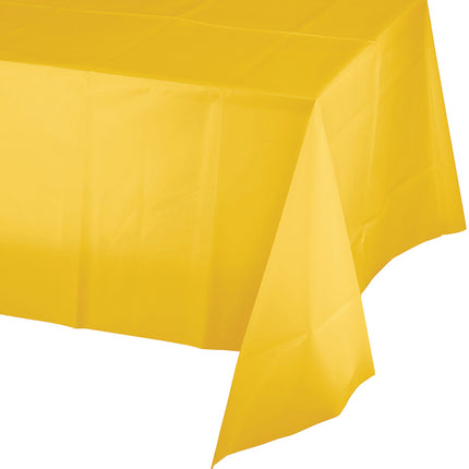 Żółty obrus plastikowy 2,74 m