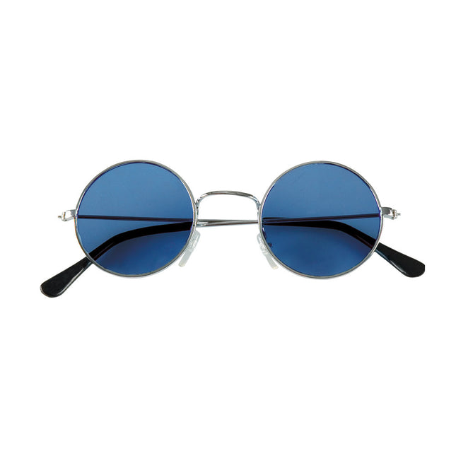 Niebieskie okulary hipisowskie