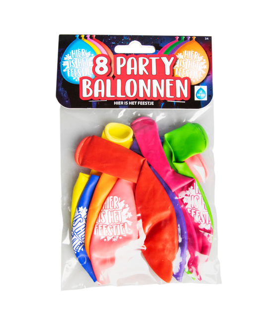 Balony Here's the Party 30cm 8szt
