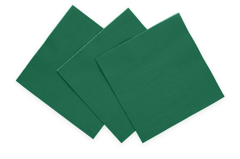 Zielone serwetki 3-warstwowe 33cm 20szt