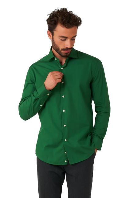 Ciemnozielona koszula męska <tc>OppoSuits</tc>