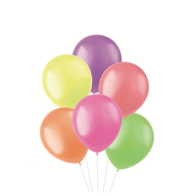 Kolorowe balony neonowe 30cm 100szt