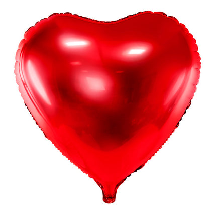 Balon helowy serce czerwony pusty 61 cm