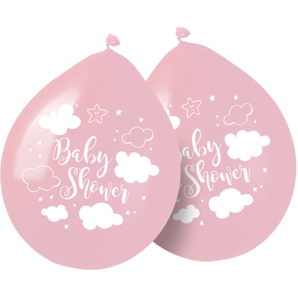 Balony dla dziewczynki na baby shower 30cm 8szt