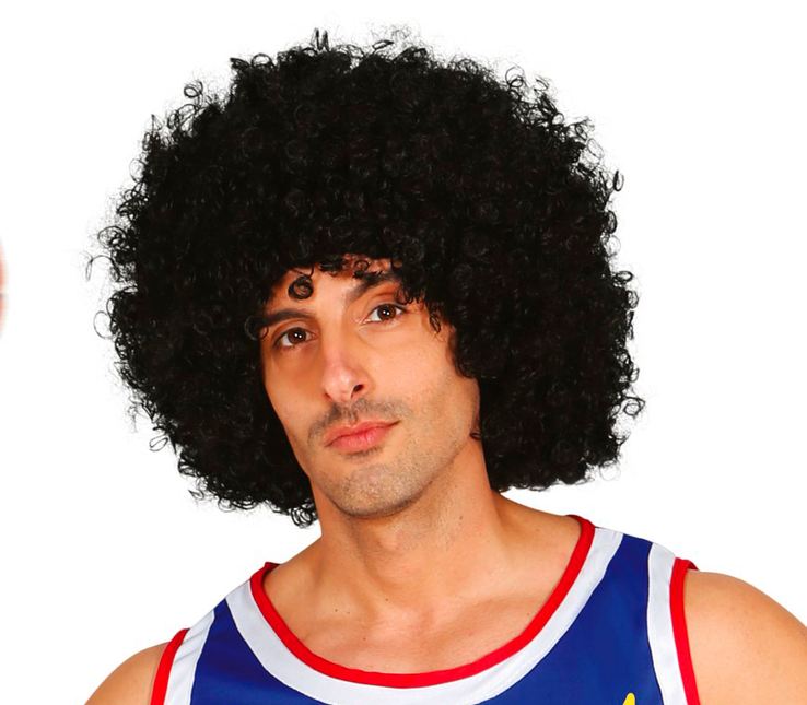 Czarna peruka afro