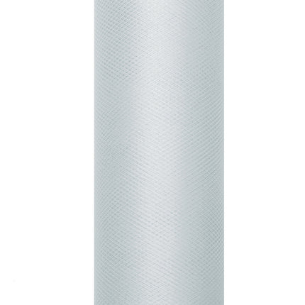 Szary tiul w rolce 15cm 9m
