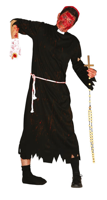 Kostium Zombie na Halloween Kapłan męski L