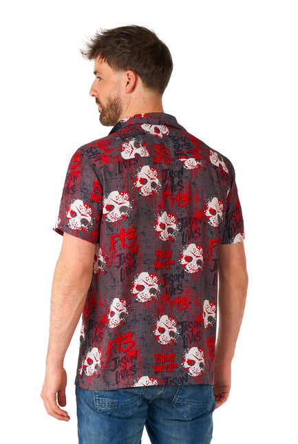 Męska koszulka z krótkim rękawem z okazji Piątku Trzynastego <tc>OppoSuits</tc>