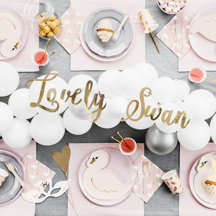 Girlanda Lovely Swan Gold 64cm