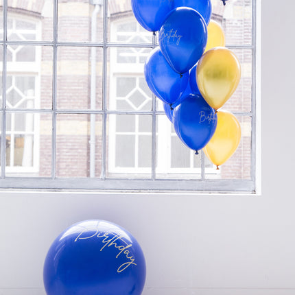 Balony urodzinowe niebieskie 30cm 12szt
