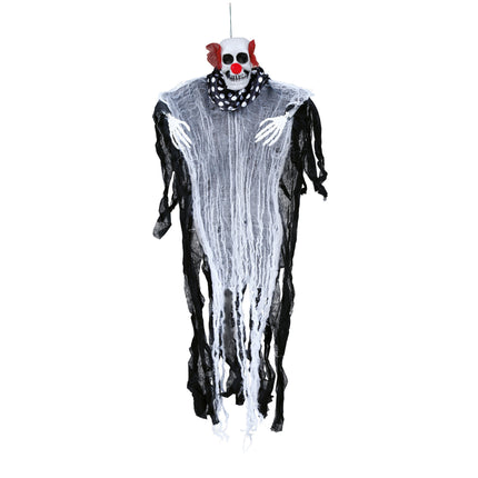 Dekoracja wisząca na Halloween Klaun 80 cm