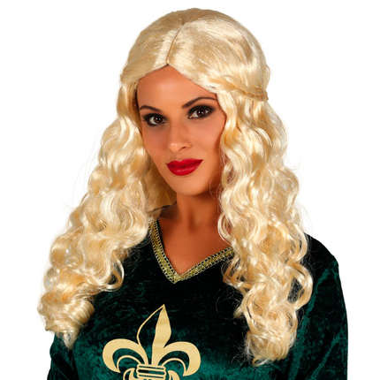 Peruka blond loki