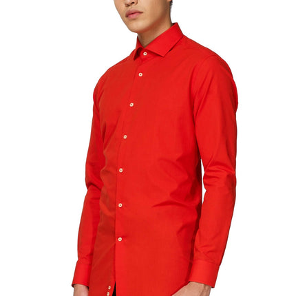 Czerwona koszula męska <tc>OppoSuits</tc>