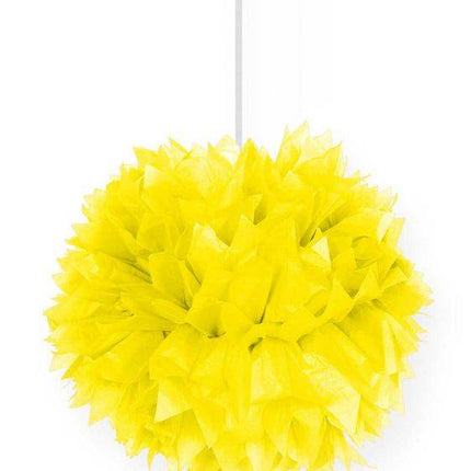Pompon żółty 30 cm