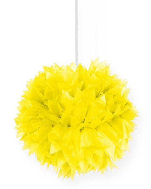 Pompon żółty 30 cm