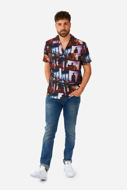 Koszula z krótkimi rękawami A Nightmare On Elmstreet Men <tc>OppoSuits</tc>