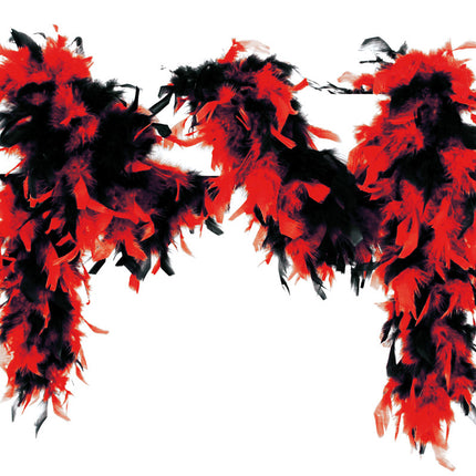 Black Red Boa Long 1.8m