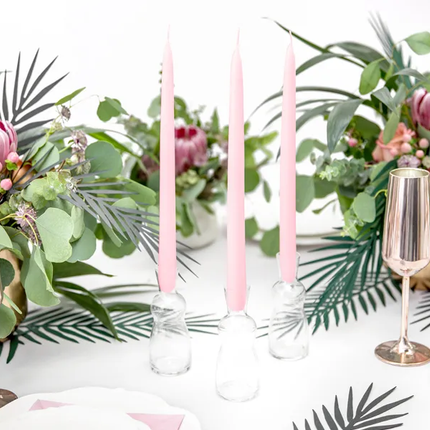 Świece Light Pink 24cm 10szt