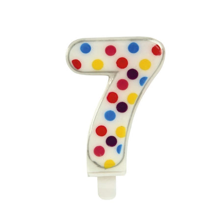 Świeczka 7 Years Confetti 6,5cm
