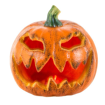 Halloweenowa dynia migająca 16 cm