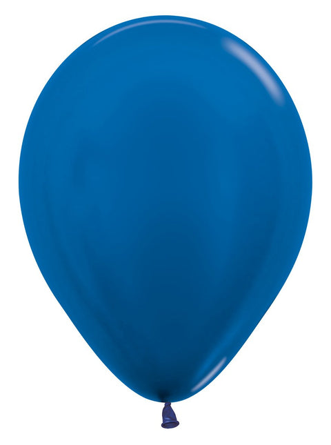 Balony Metallic Blue 30cm 12szt