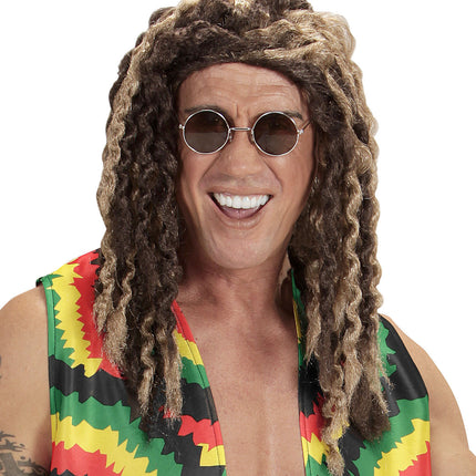 Brązowa blond peruka Rasta