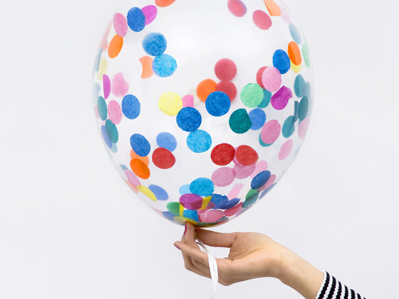 Balony z konfetti 30cm 6szt