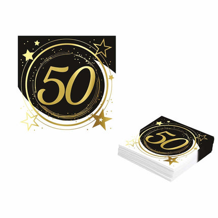 Serwetki 50 Years 33cm 12szt