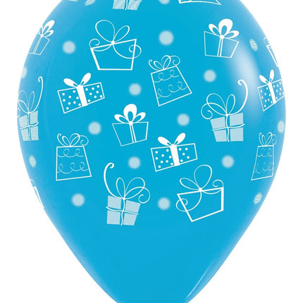 Balony Prezenty Mix 30cm 12szt