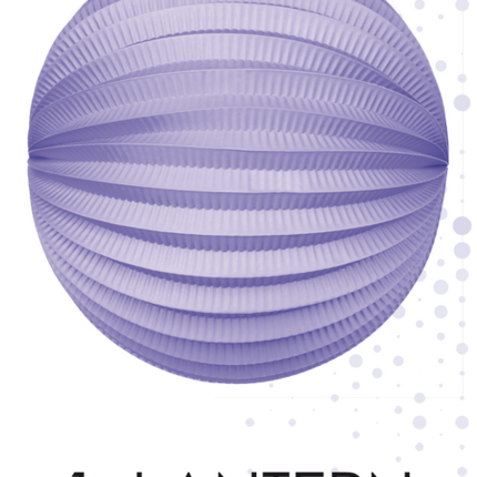 Lampion fioletowy 25 cm